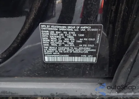 2023 Volkswagen Id.4 Awd Pro S from USA, damaged, VIN 1V2WNPE89PC040586